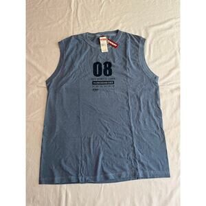 VTG UNIONBAY Sea Blue Muscle Shirt Size XL NWT